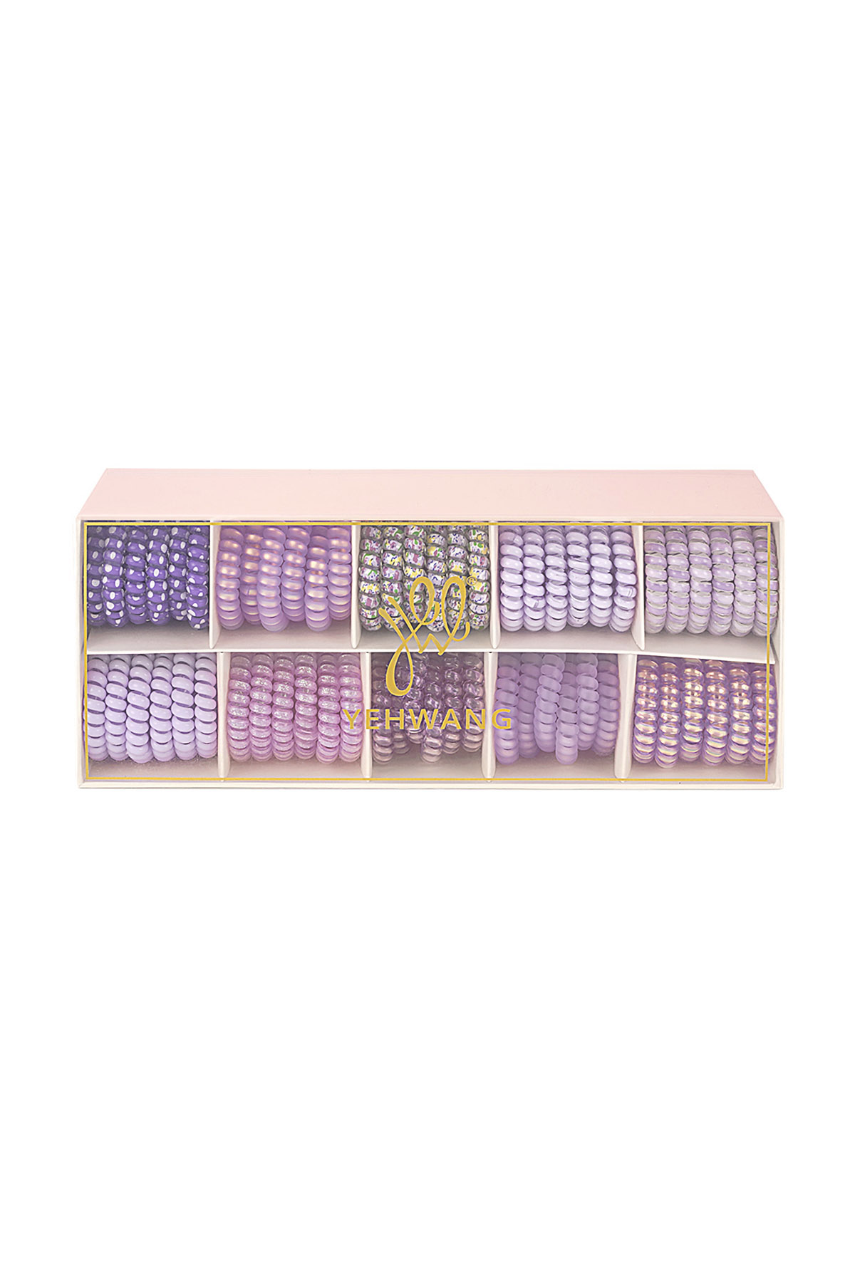 Twist rubber bands/bracelets - lilac 2