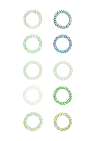 Twist rubber bands/bracelets - blue h5 
