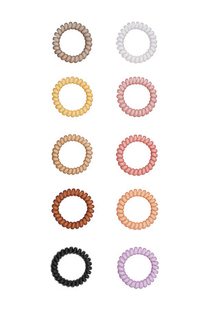 Gomas/pulseras retorcidas - colores tranquilos h5 