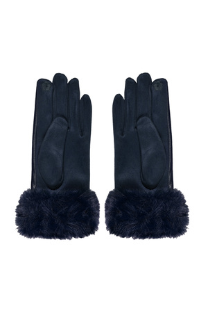 Gloves fluff - navy blue h5 Picture3