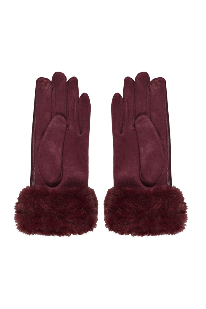 Gloves fluff - red Picture3