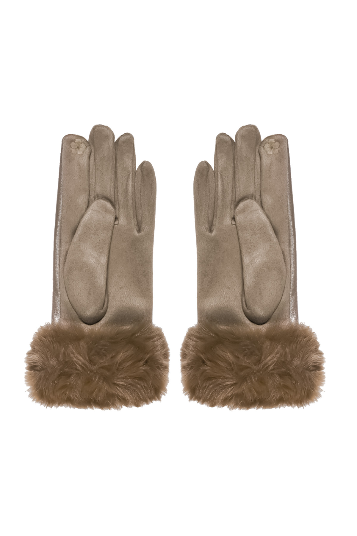 Gloves fluff - brown Picture3