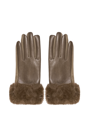 Handschoenen fluf - bruin h5 