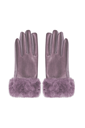 Gants fluff - violet h5 