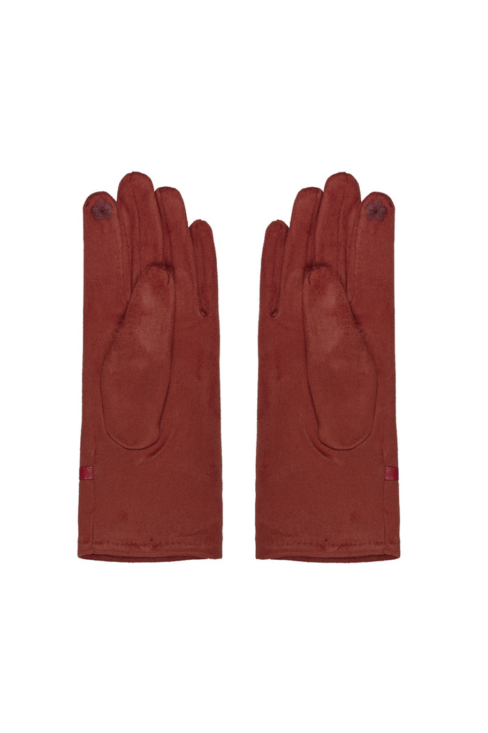 Handschoenen riempje - rood Afbeelding3