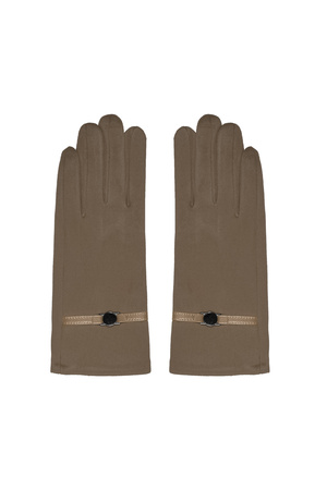 Glove strap - brown h5 