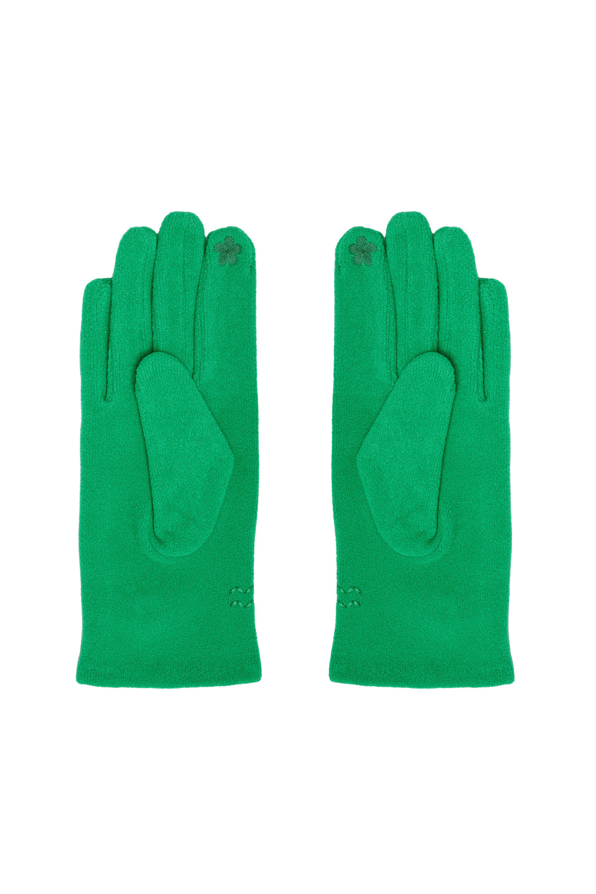 Gloves with button - green Picture2