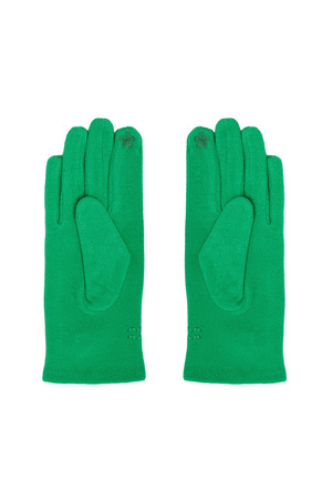 Handschuhe mit Knopf - grün h5 Bild2