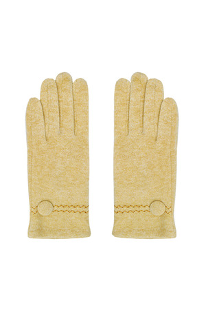 Gloves with button - mustard h5 
