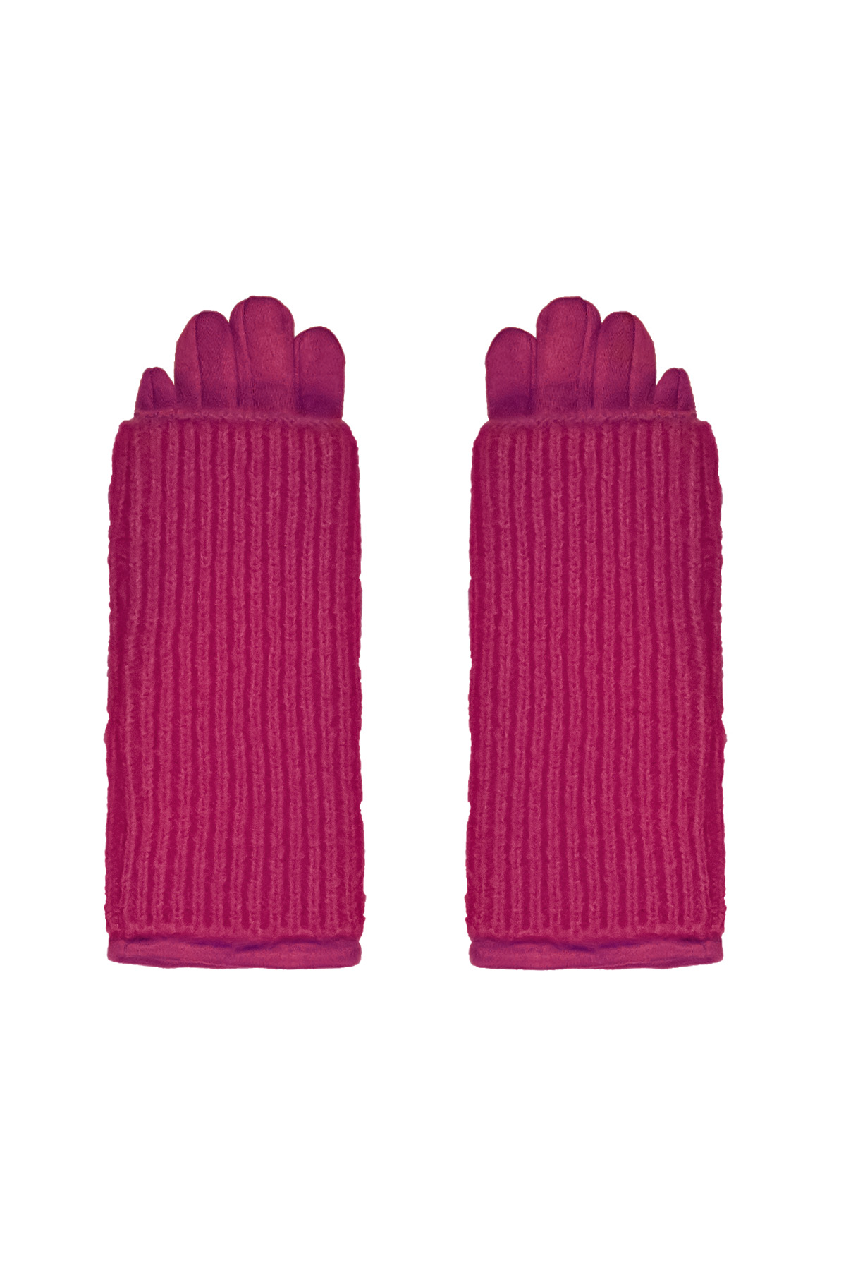 Handschoenen dubbele laag - fuchsia 