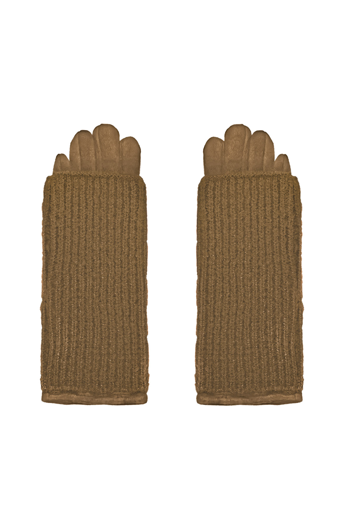 Gloves double layer - beige