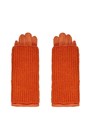 Handschoenen dubbele laag - oranje h5 
