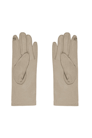 Handschoenen steentjes - beige h5 Afbeelding3