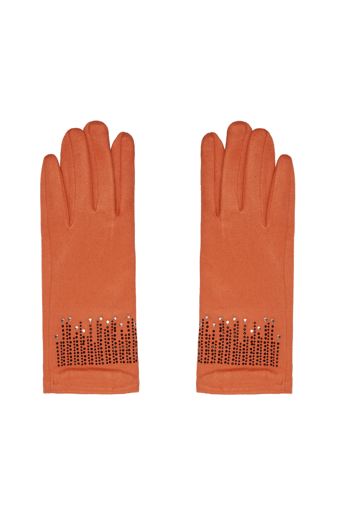 Handschoenen steentjes - oranje