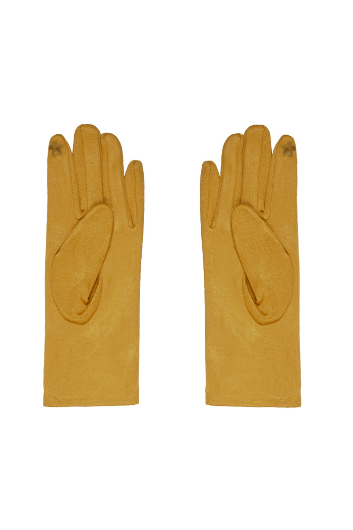 Handschoenen steentjes - geel Afbeelding3