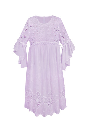 Dress embroidered details lilac h5 