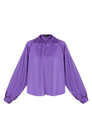 Blusa manga abullonada violeta h5 
