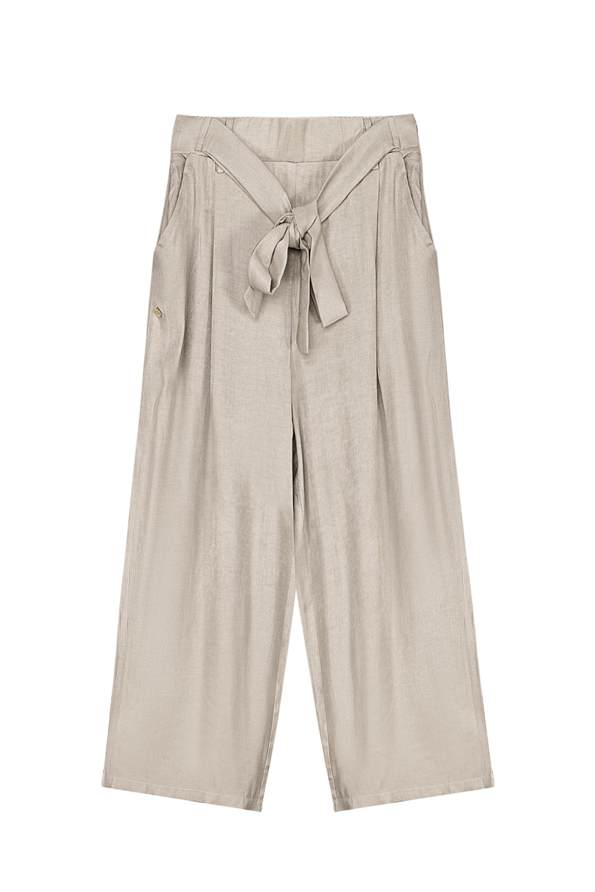 Long pants bow detail beige h5 