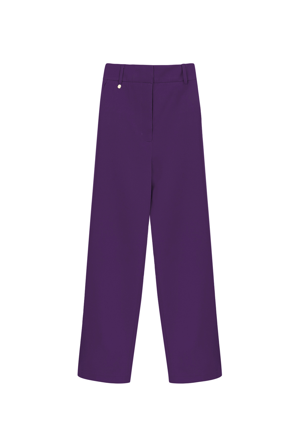 Pleated trousers - purple h5 