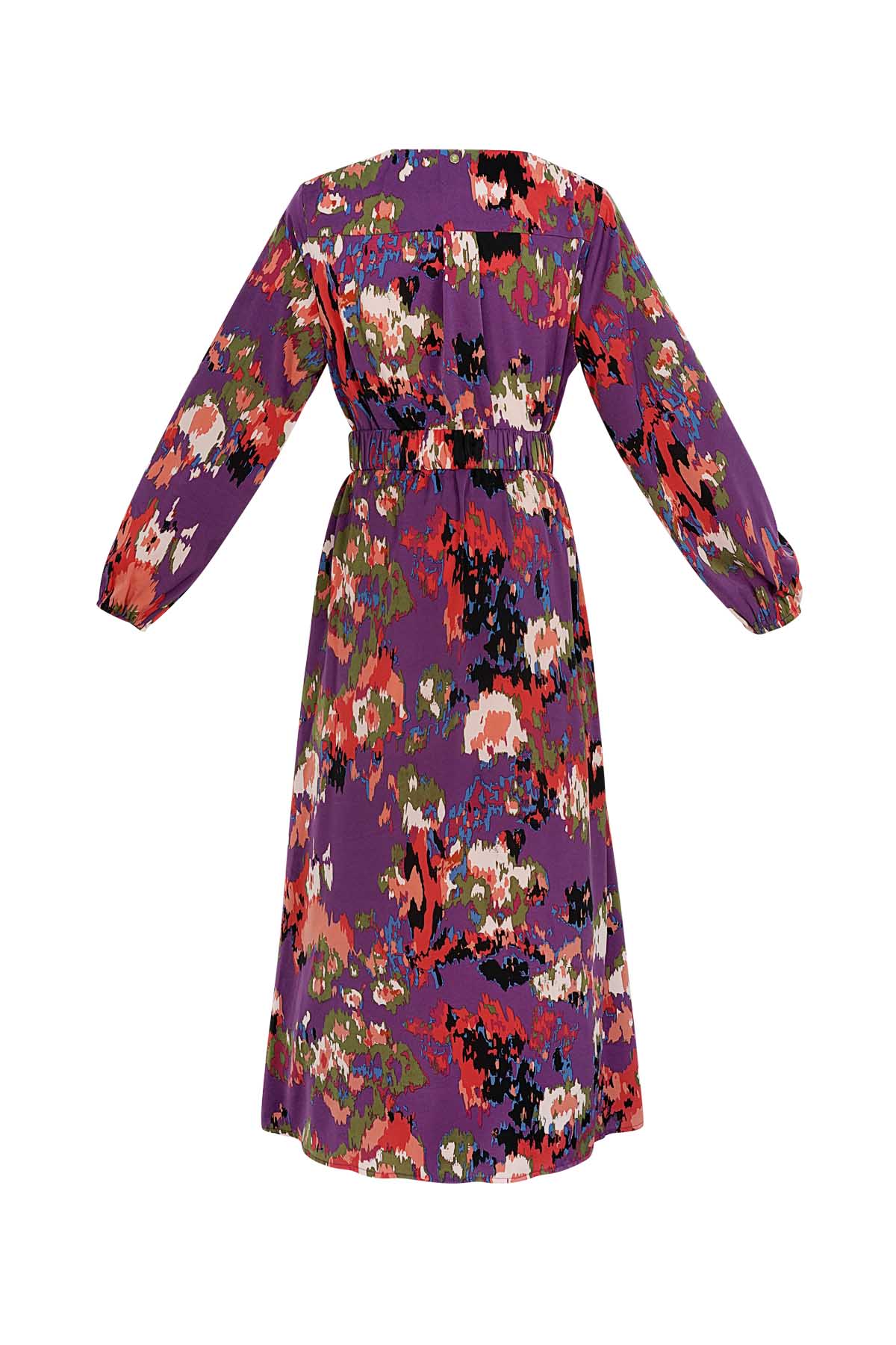Maxi robe imprimé violet h5 Image5