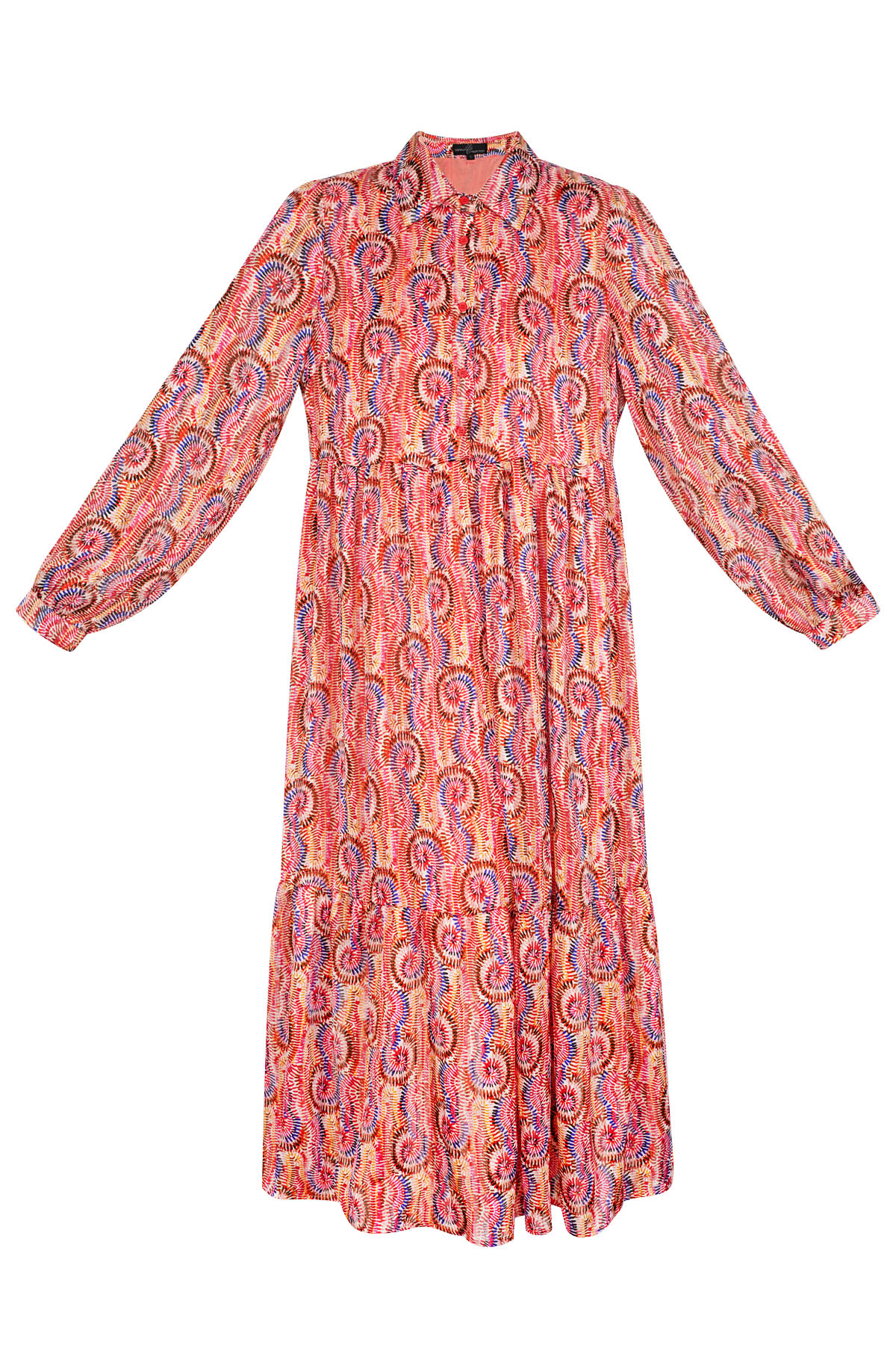 Robe imprimé paisley orange 2