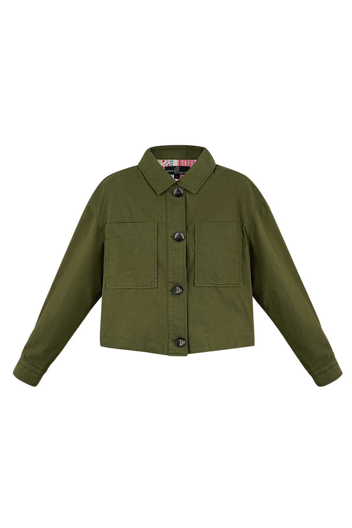 Cropped jacket - groen