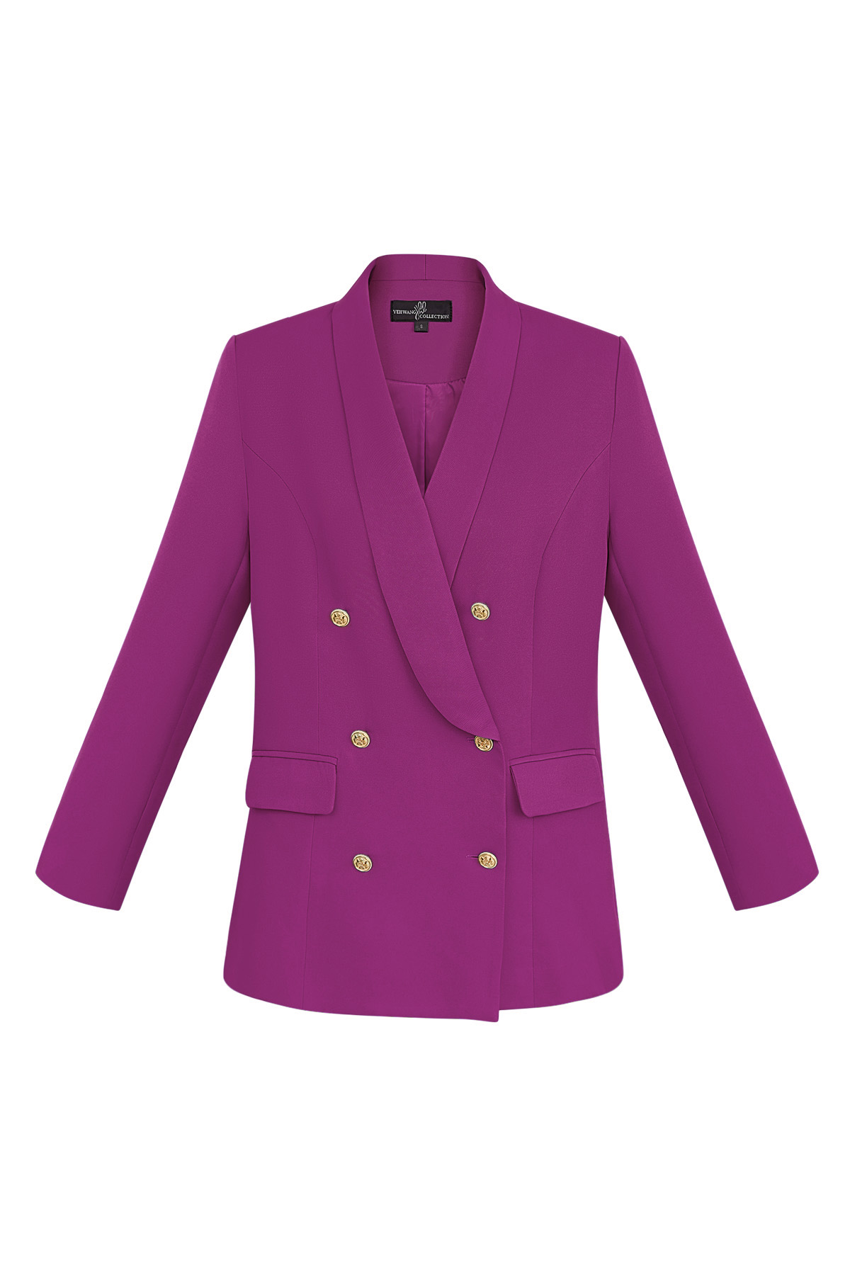 Blazer oversize bottoni dorati - lilla 2