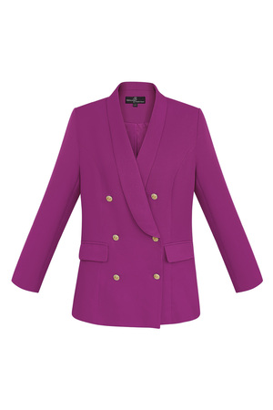 Oversized blazer gold buttons - lilac h5 