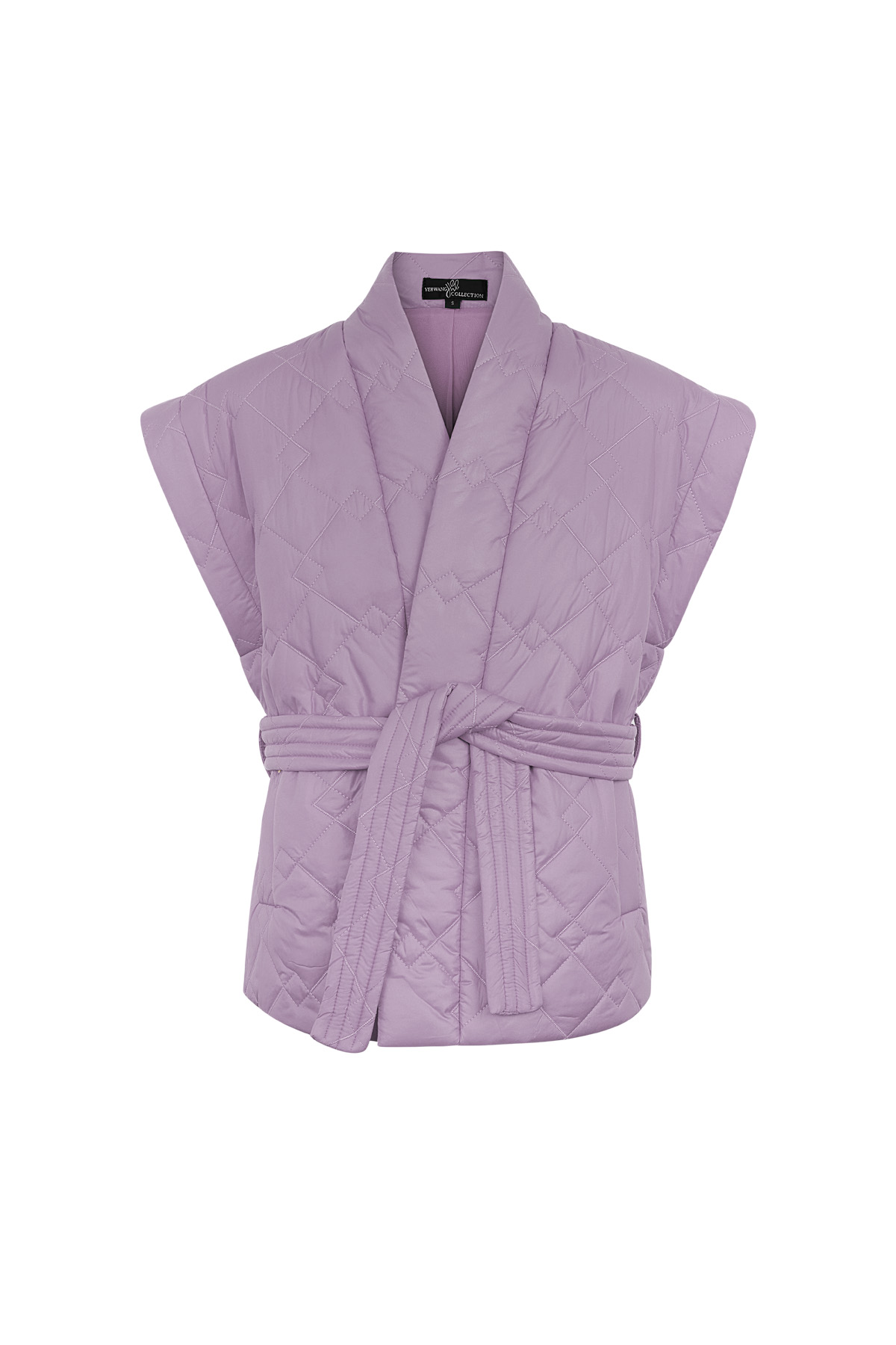 Gilet broderie - lilas