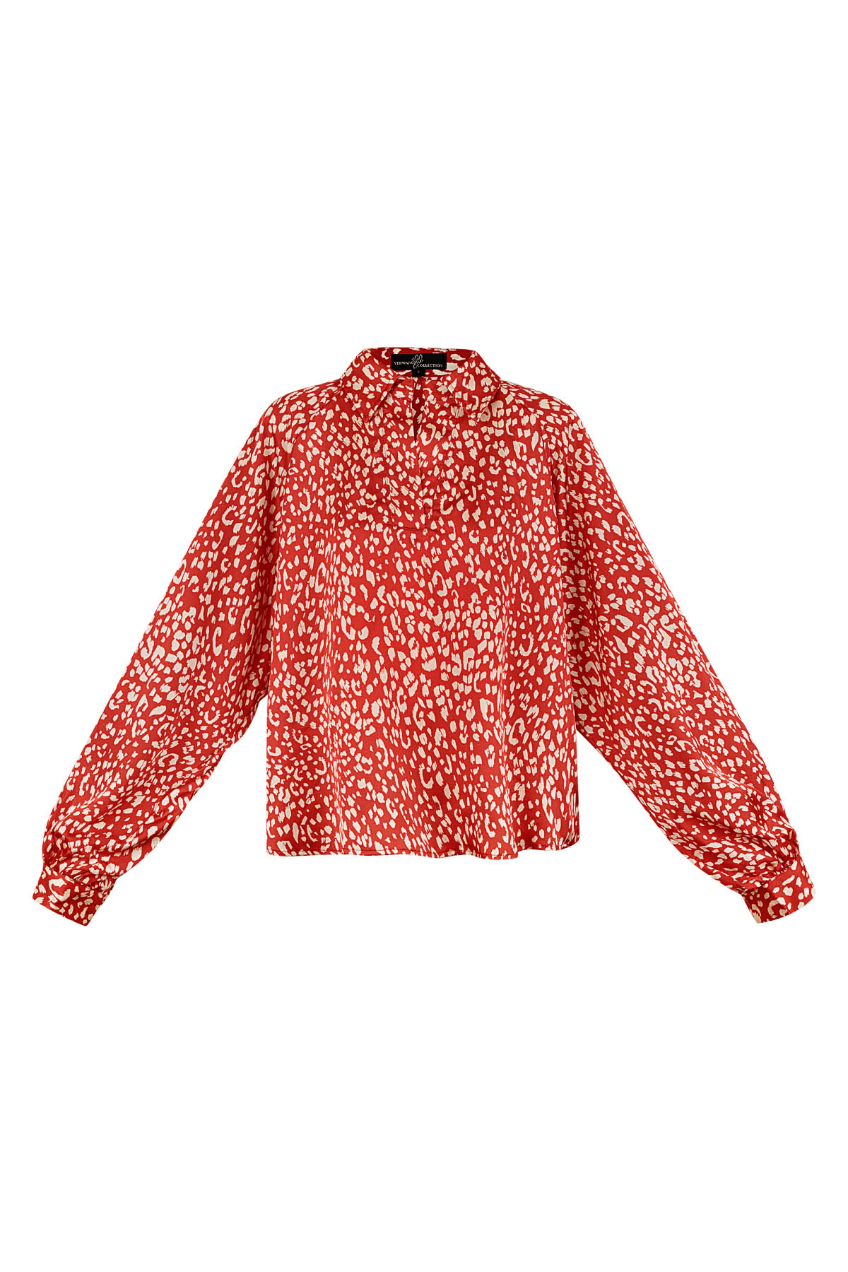 Blouse panter - rood