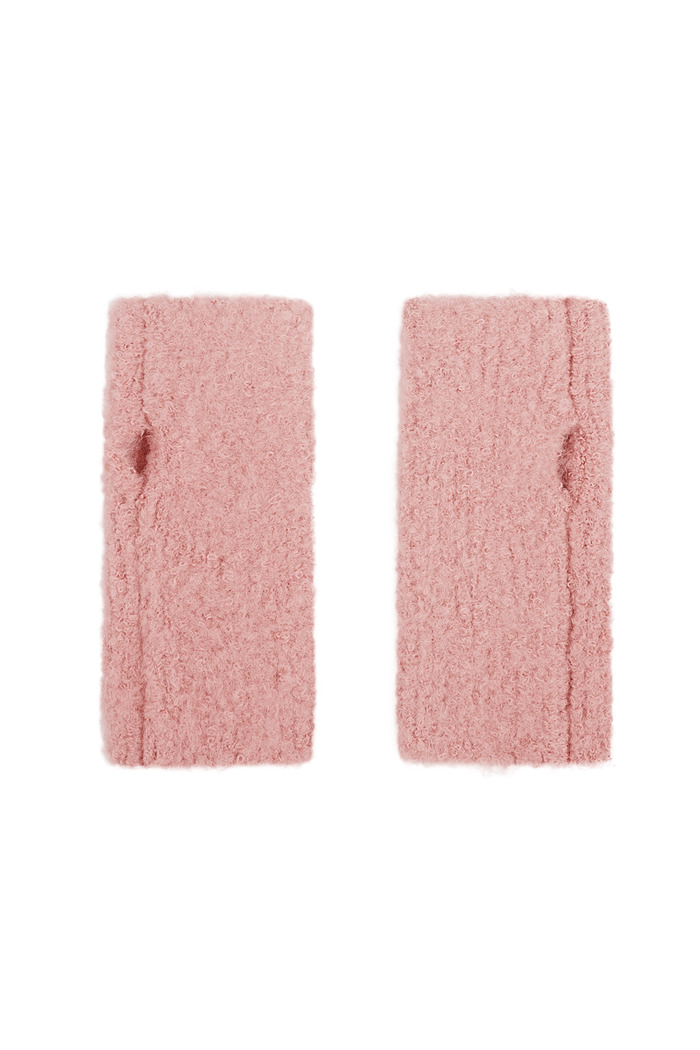 Gloves with hole - pink 