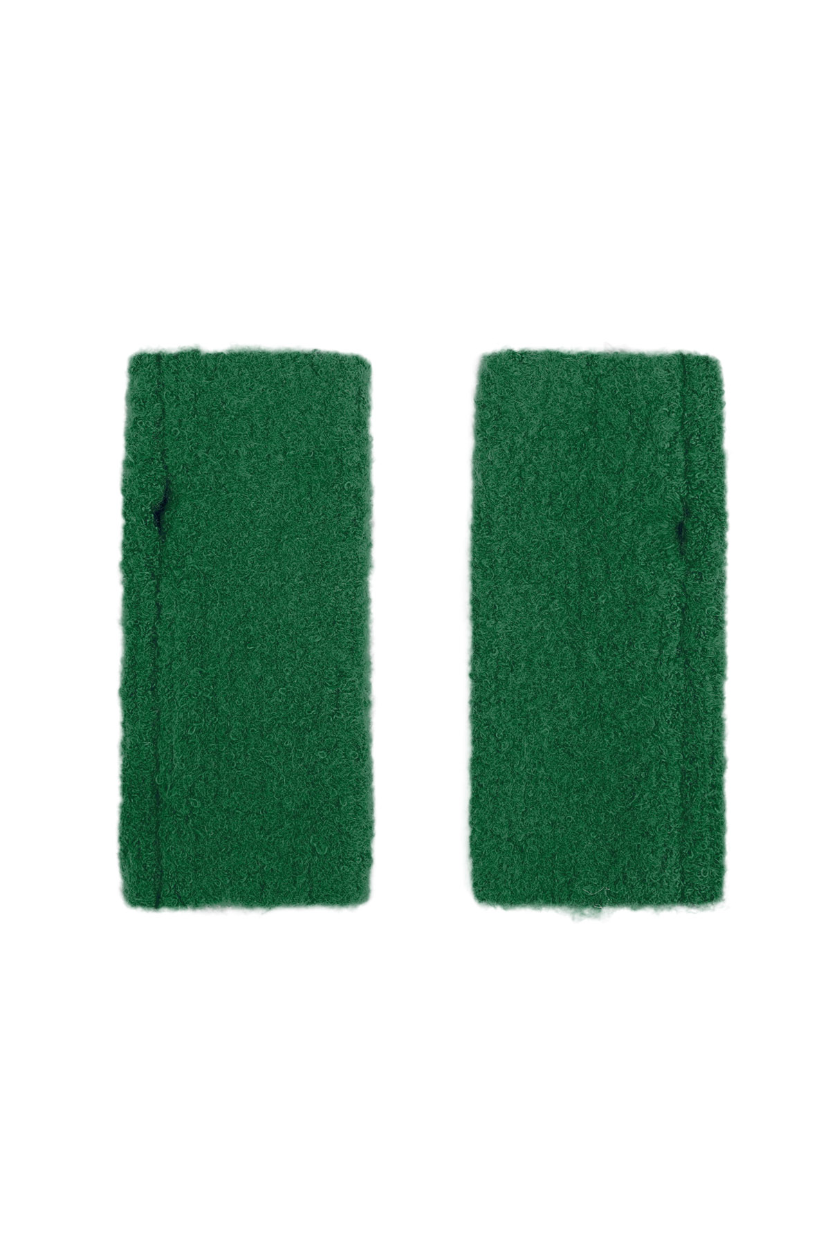 Gloves with hole - dark green