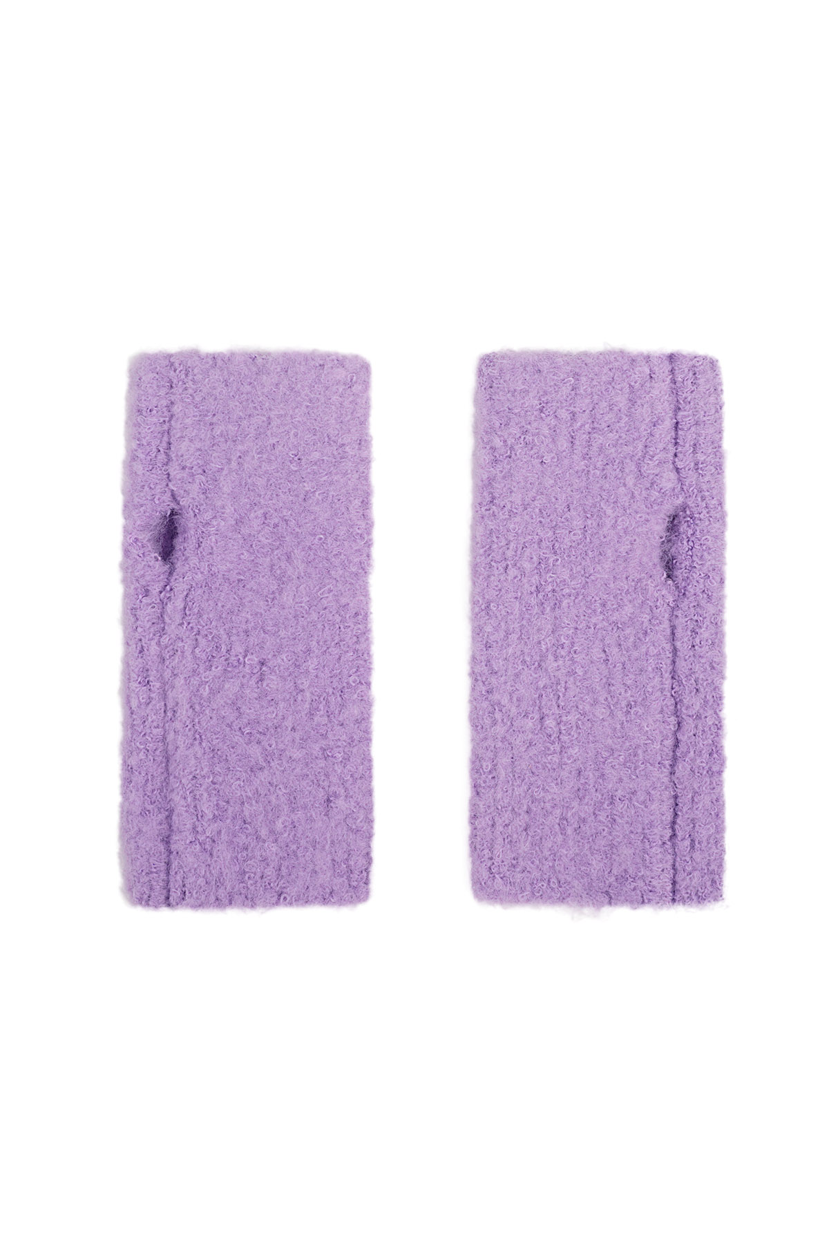 Gloves with hole - lilac