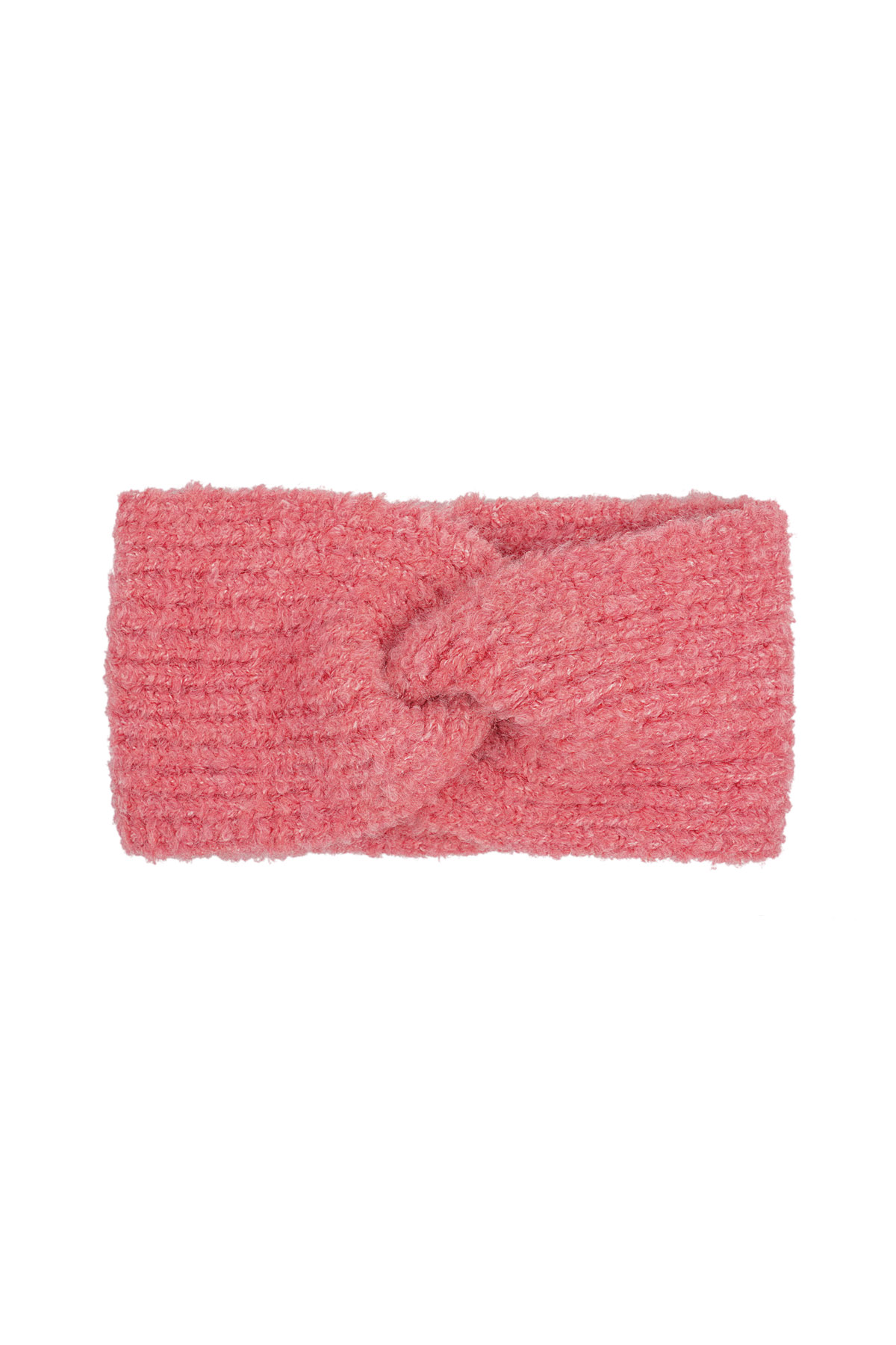 Cache-tête tricoté basic - rose 