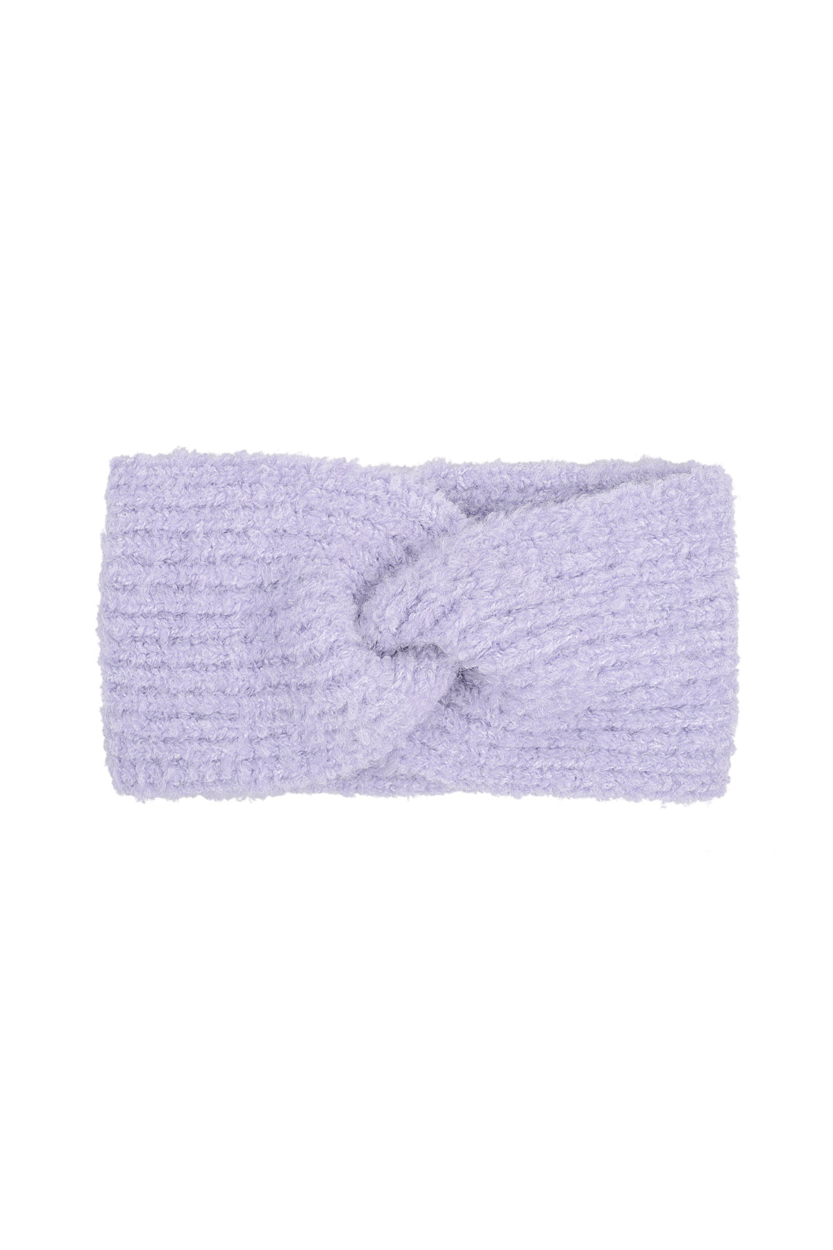 Cache-tête tricoté basic - lilas