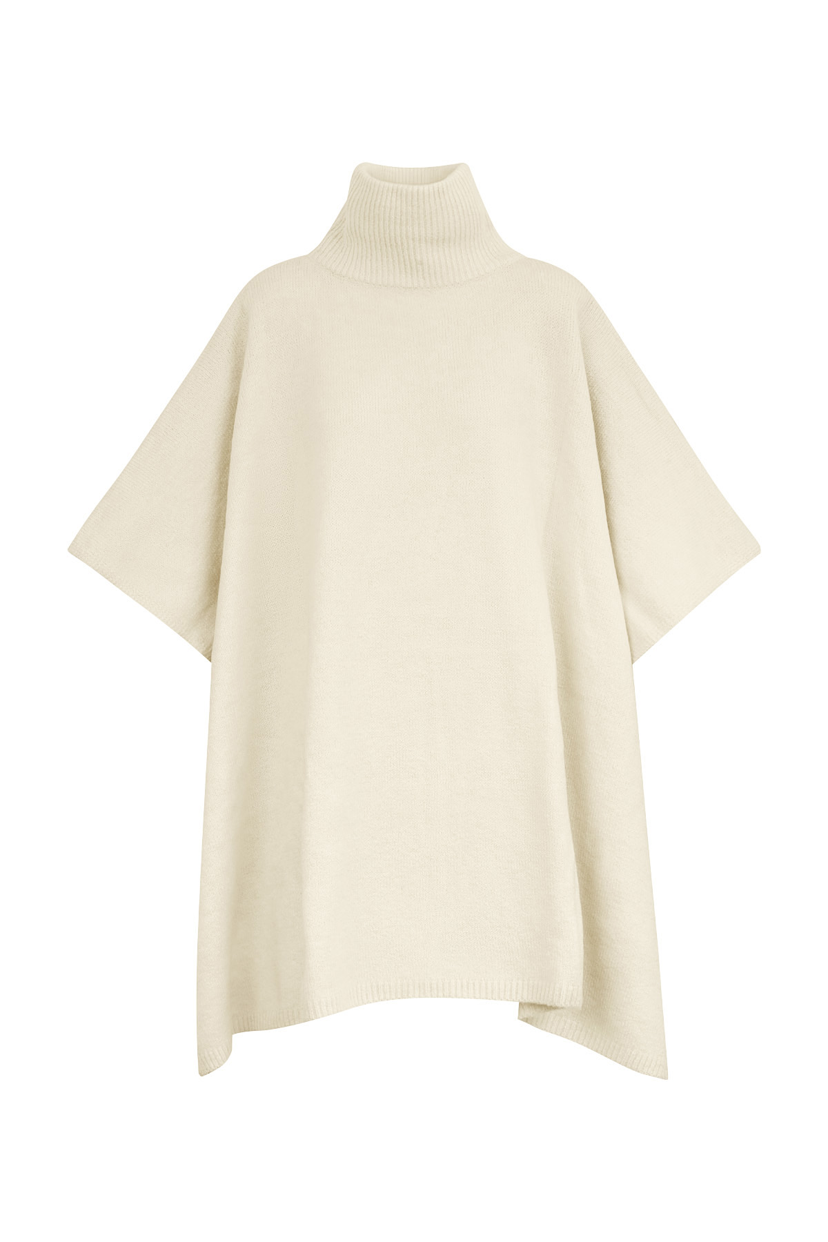 Basic poncho - cream