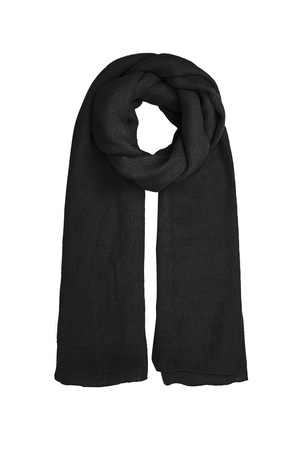 Sjaal effen kleur - zwart h5 