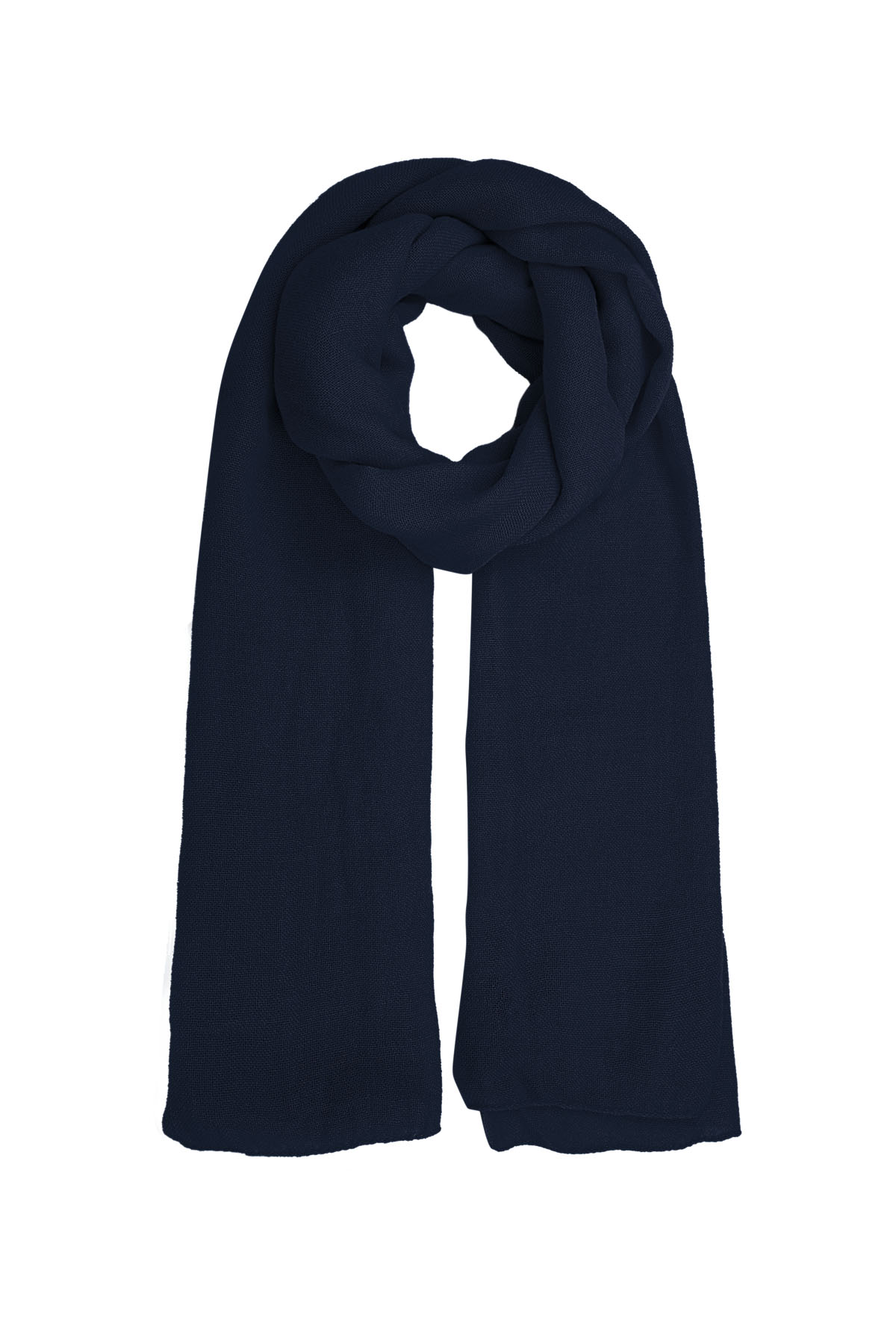 Sjaal effen kleur - marineblauw h5 