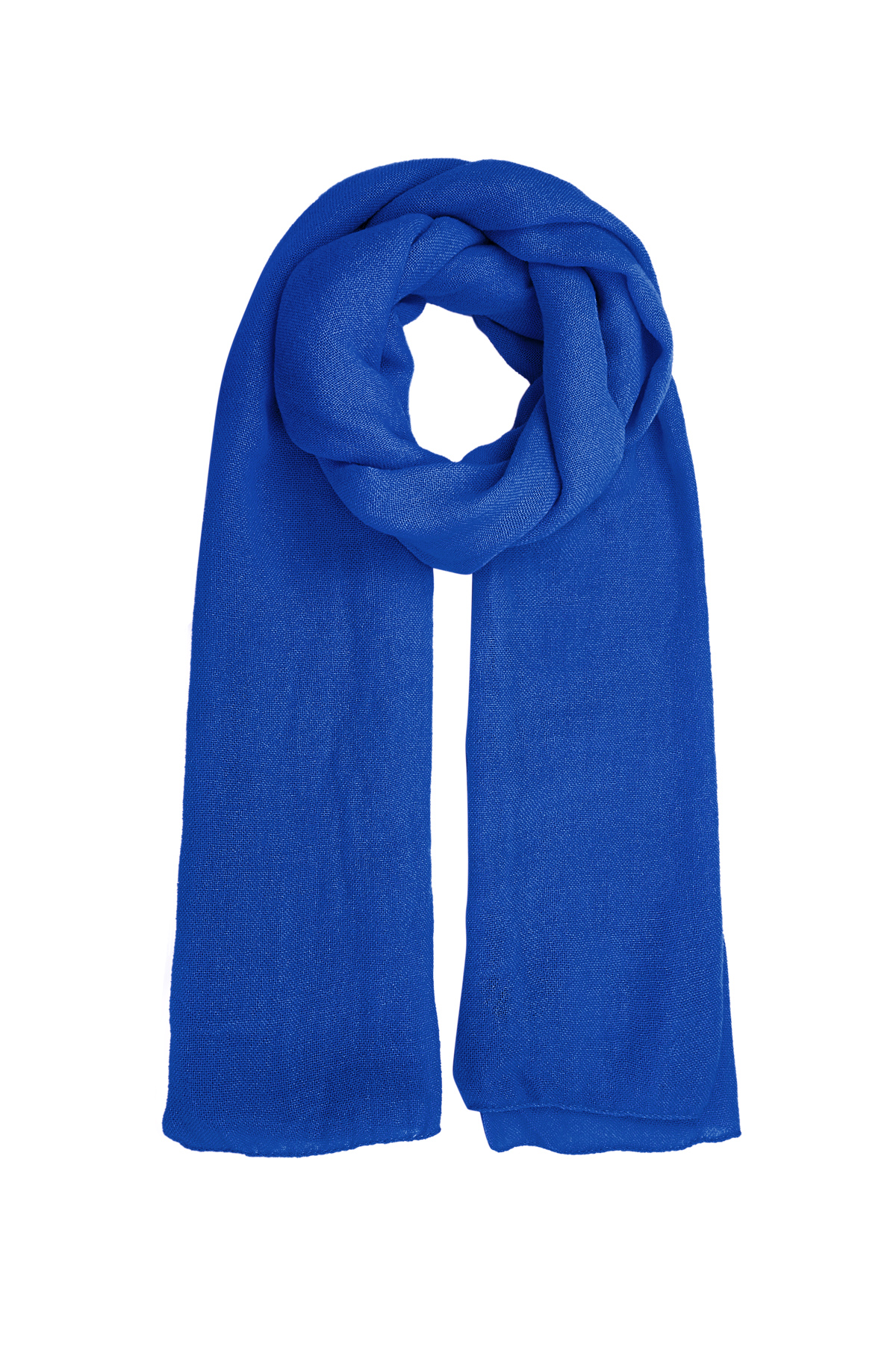 Einfarbiger Schal - Kobaltblau