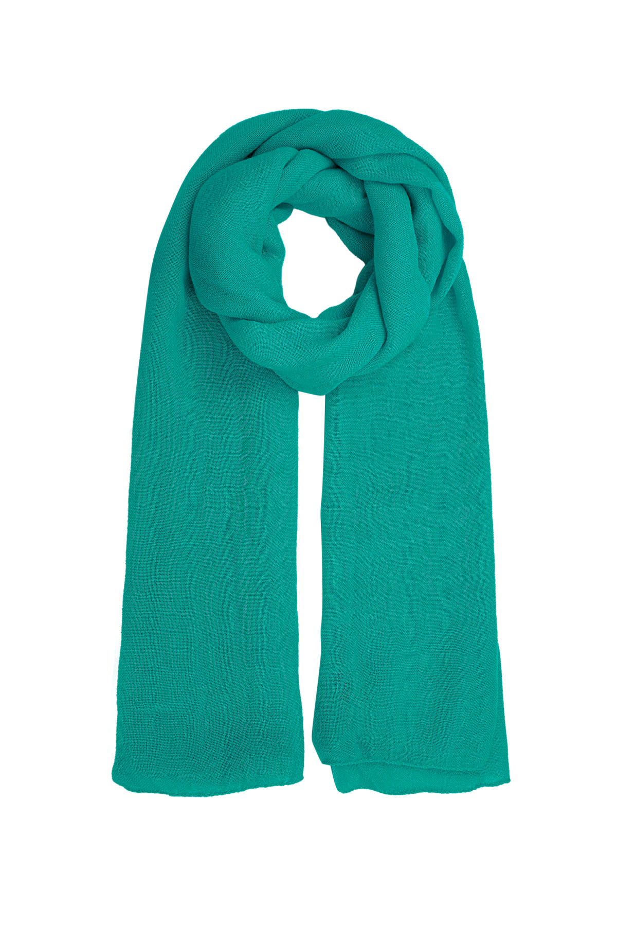 Scarf solid color - turquoise