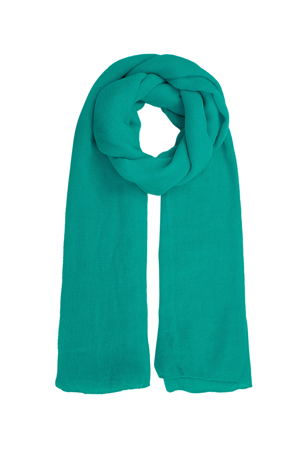 Scarf solid color - turquoise 