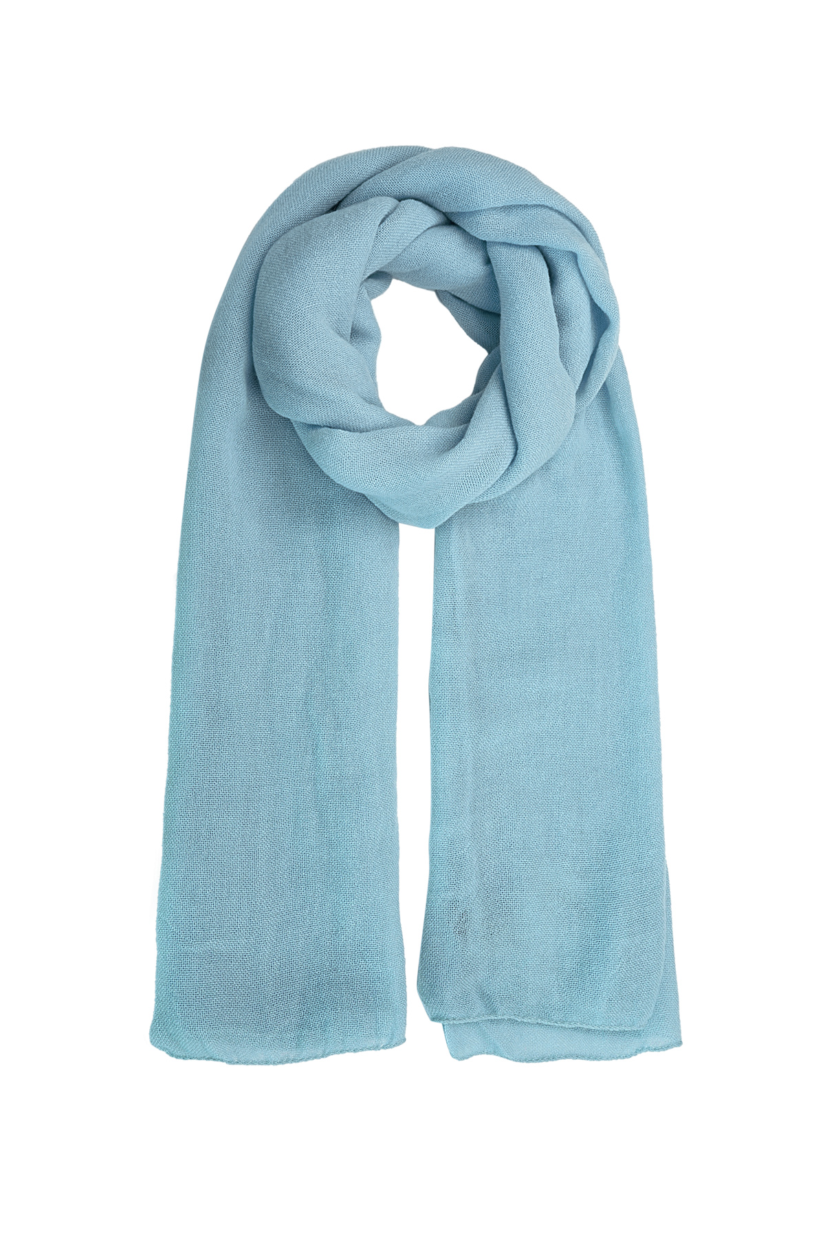 Bufanda color liso - azul 