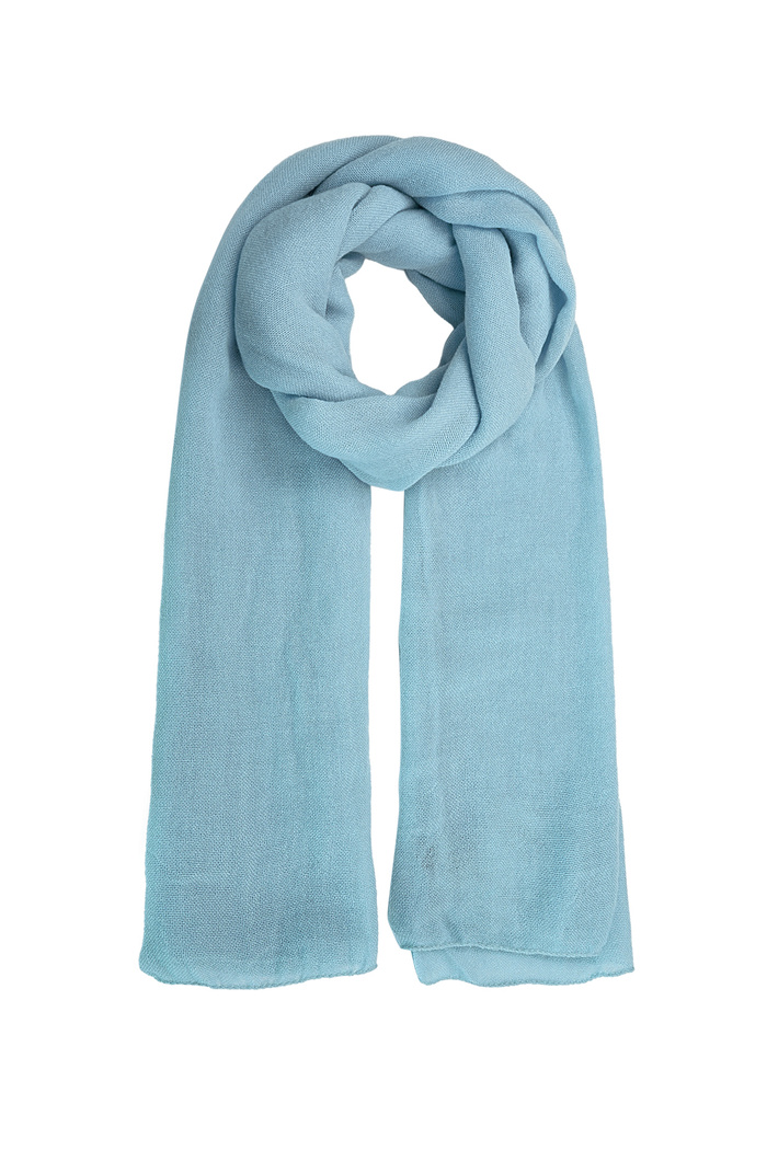 Sjaal effen kleur - blauw 