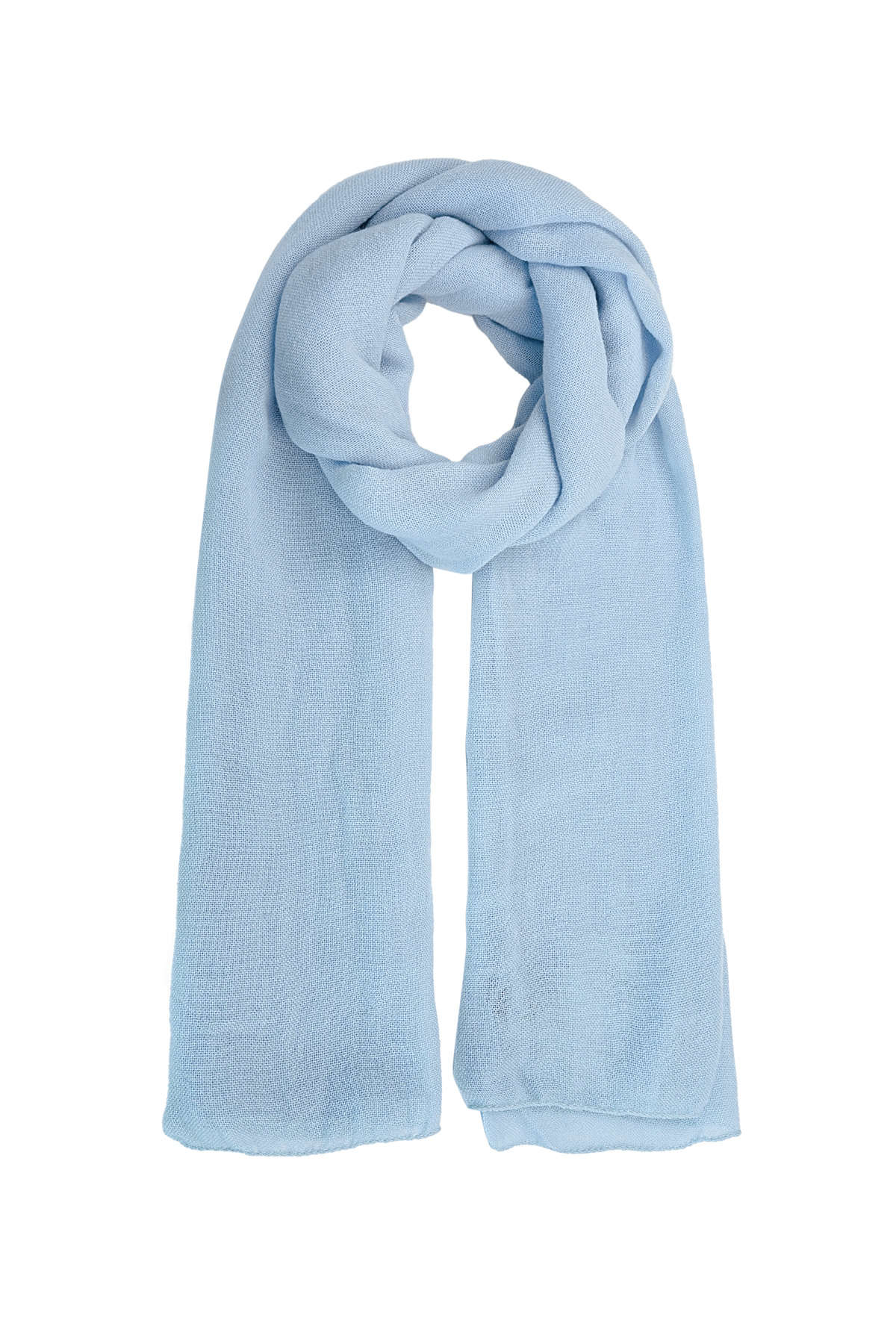 Sjaal effen kleur - lichtblauw h5 