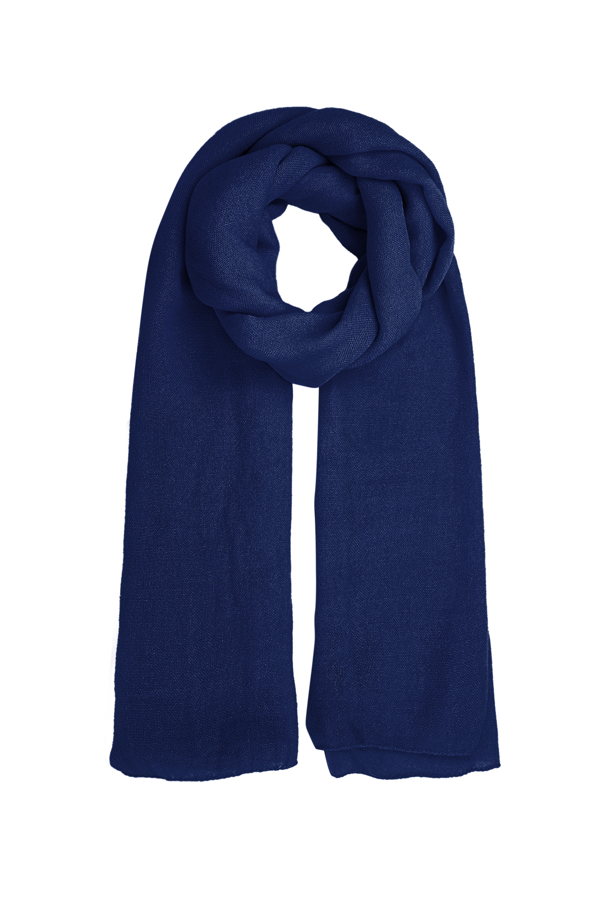 Sjaal effen kleur - donkerblauw h5 