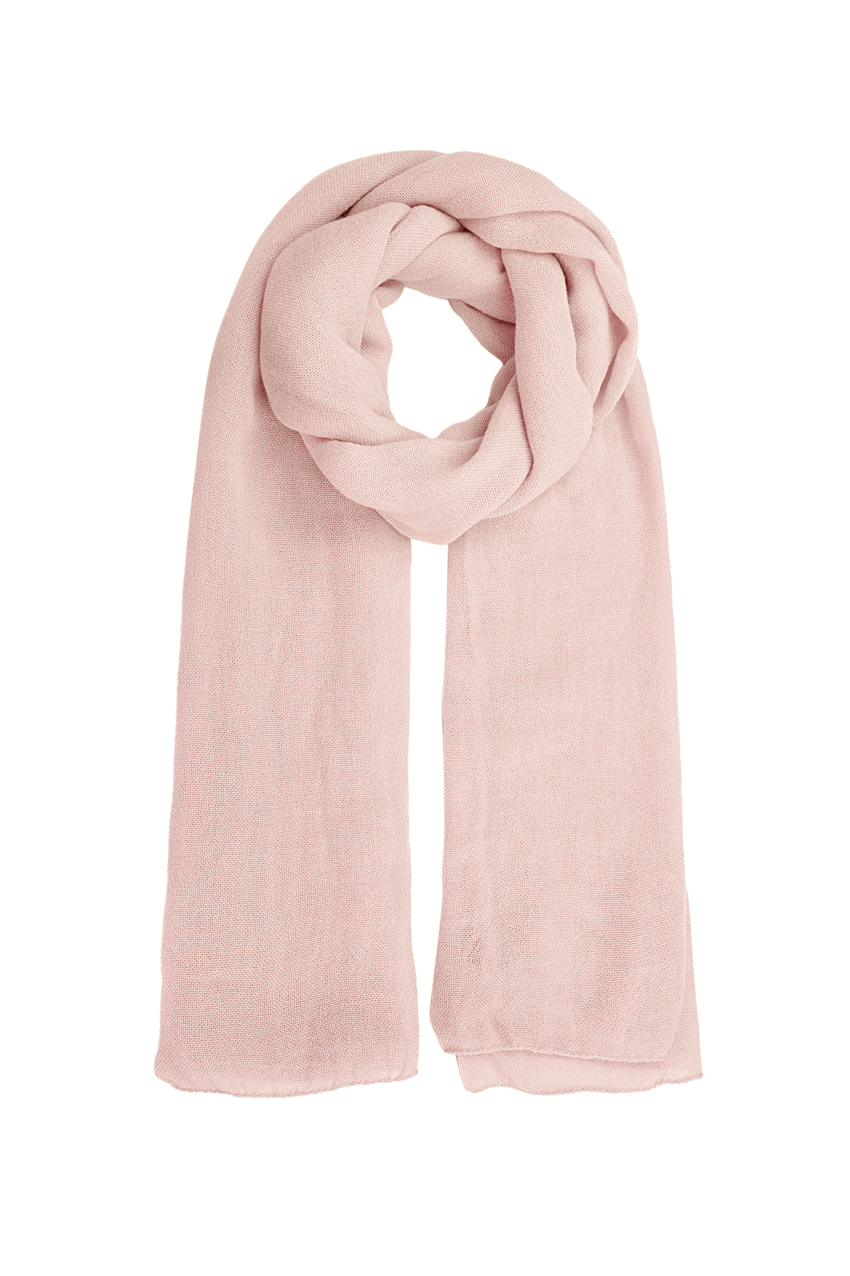 Bufanda color liso - rosa pastel h5 