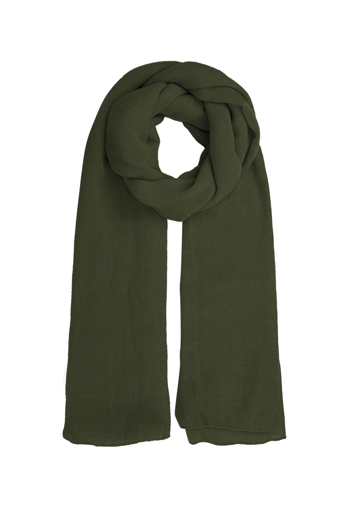 Scarf solid color - olive