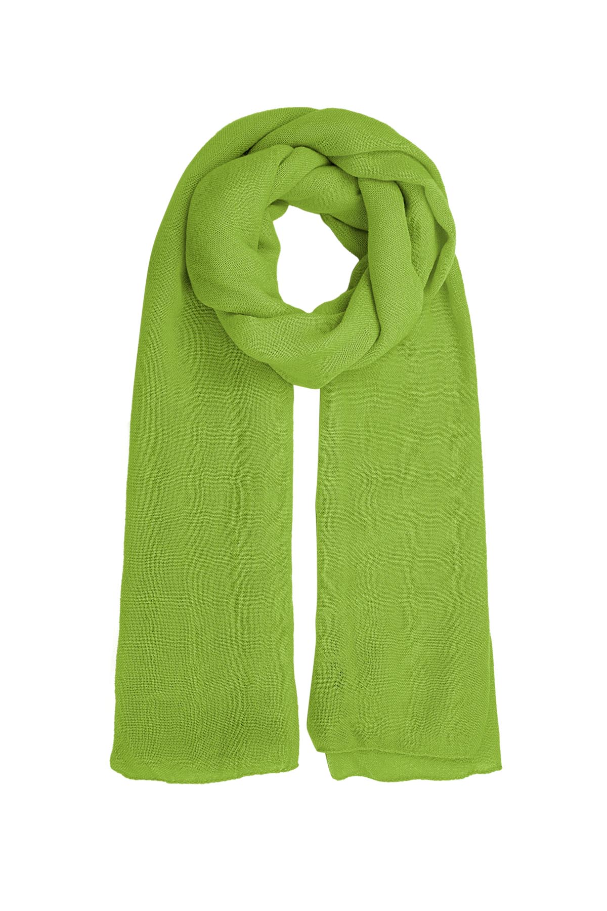 Sjaal effen kleur - piek groen