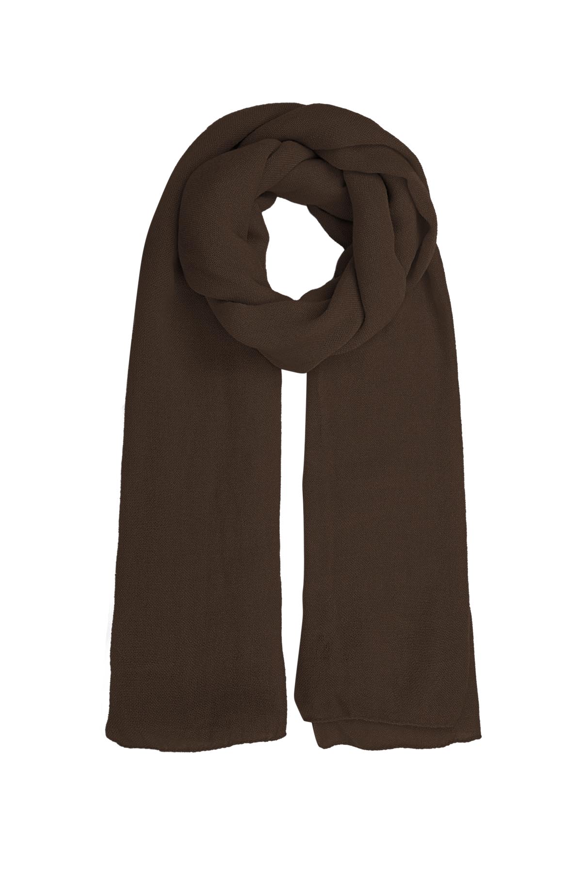 Einfarbiger Schal – Terrakotta h5 
