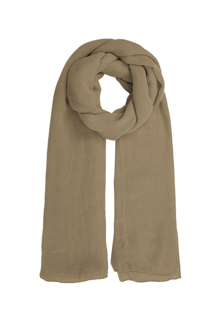 Scarf solid color - beige 